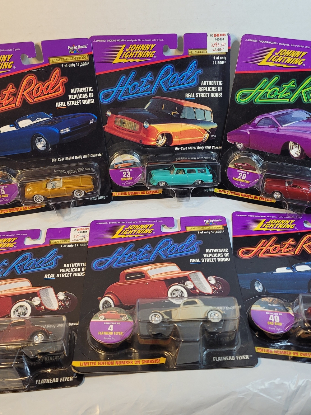 Lot Of 6 Johnny Lightning Hot Rods (AA)